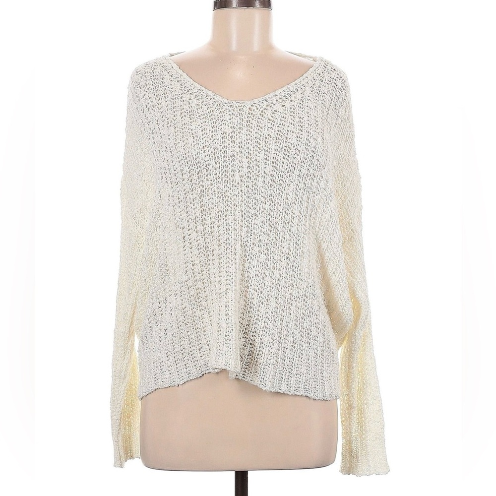 Honey Pot Women Ivory Pullover Sweater size small EUC